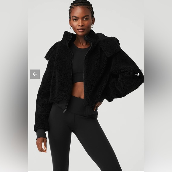 [SOLD] Foxy Sherpa Jacket Fleece Black XS - Picture 5 of 6